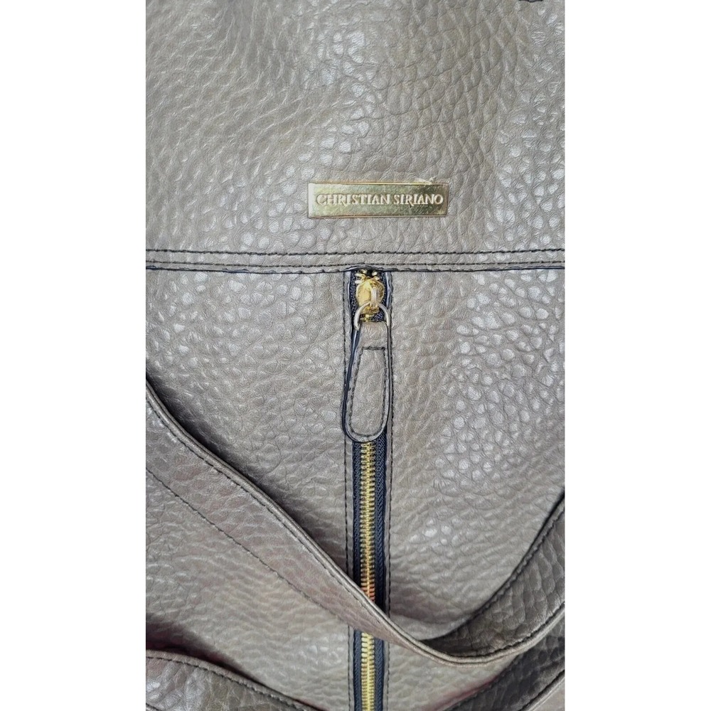 CHRISTIAN SIRIANO FOR PAYLESS LARGE‎ GRAY PURSE HANDBAG Fall Winter Large - Picture 3 of 8